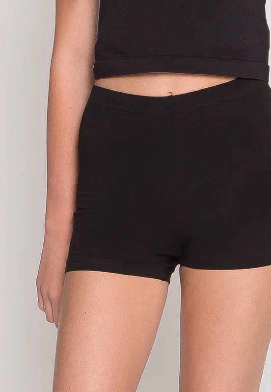 Mega Deal Basic Black Booty Shorts