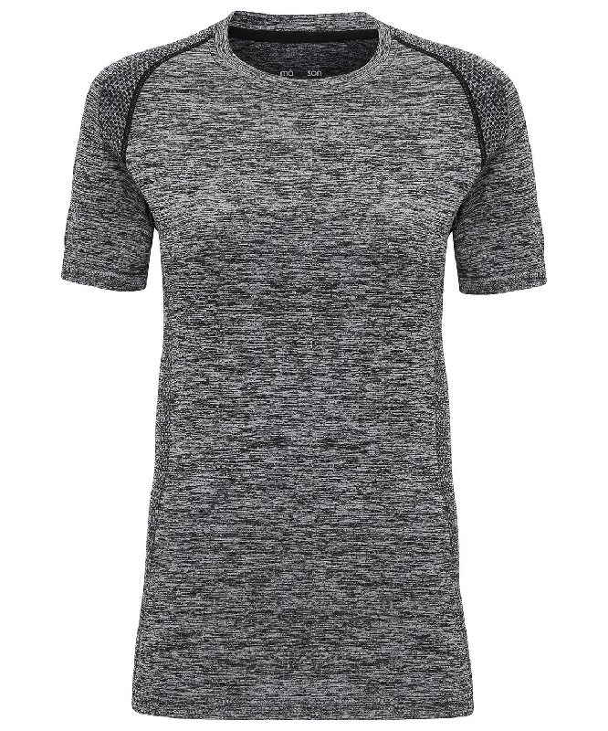 Instant Savings Womens TriDri® seamless 3D fit multi-sport performance short sleeve top | Charcoal