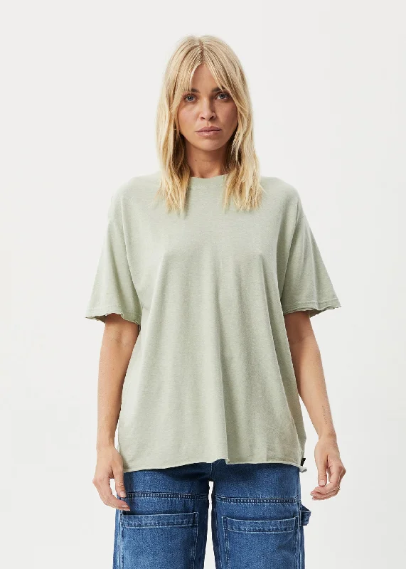 Reduced Rates AFENDS Womens Slay - Oversized Tee - Eucalyptus