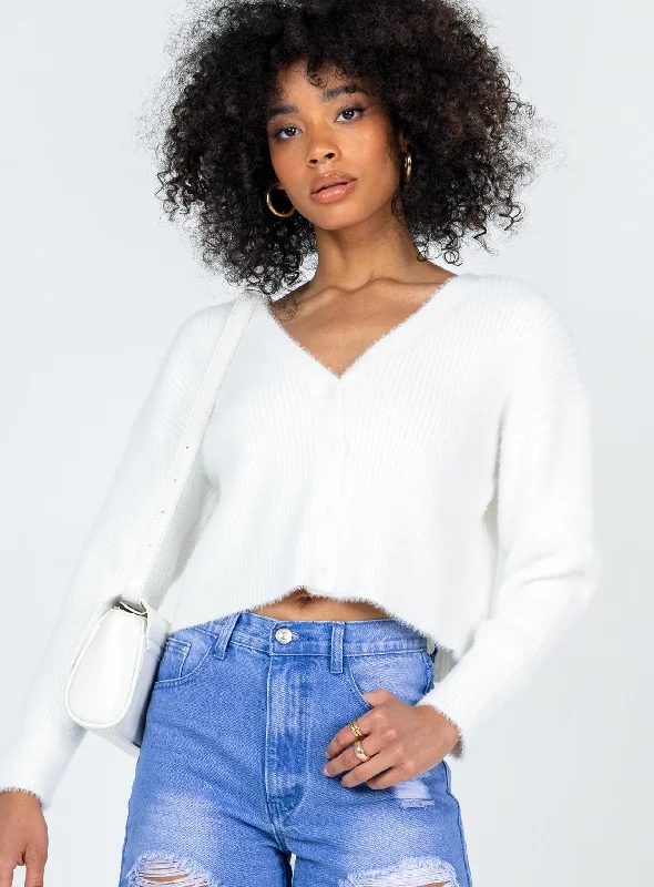 Year-End Clearance Say So Cardigan Cream