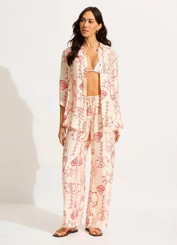 Daily Deals Atlantis Relaxed Pant - Ecru