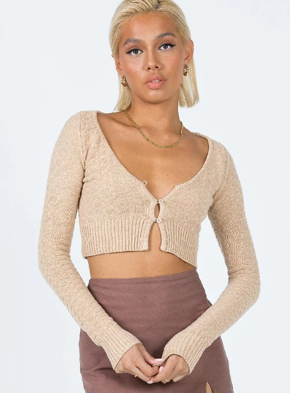Bargain Prices Ava Knit Cardigan Light Brown