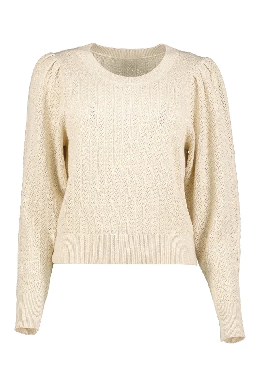 Reduced Prices Sienna Puff Sleeve Metallic Sweater